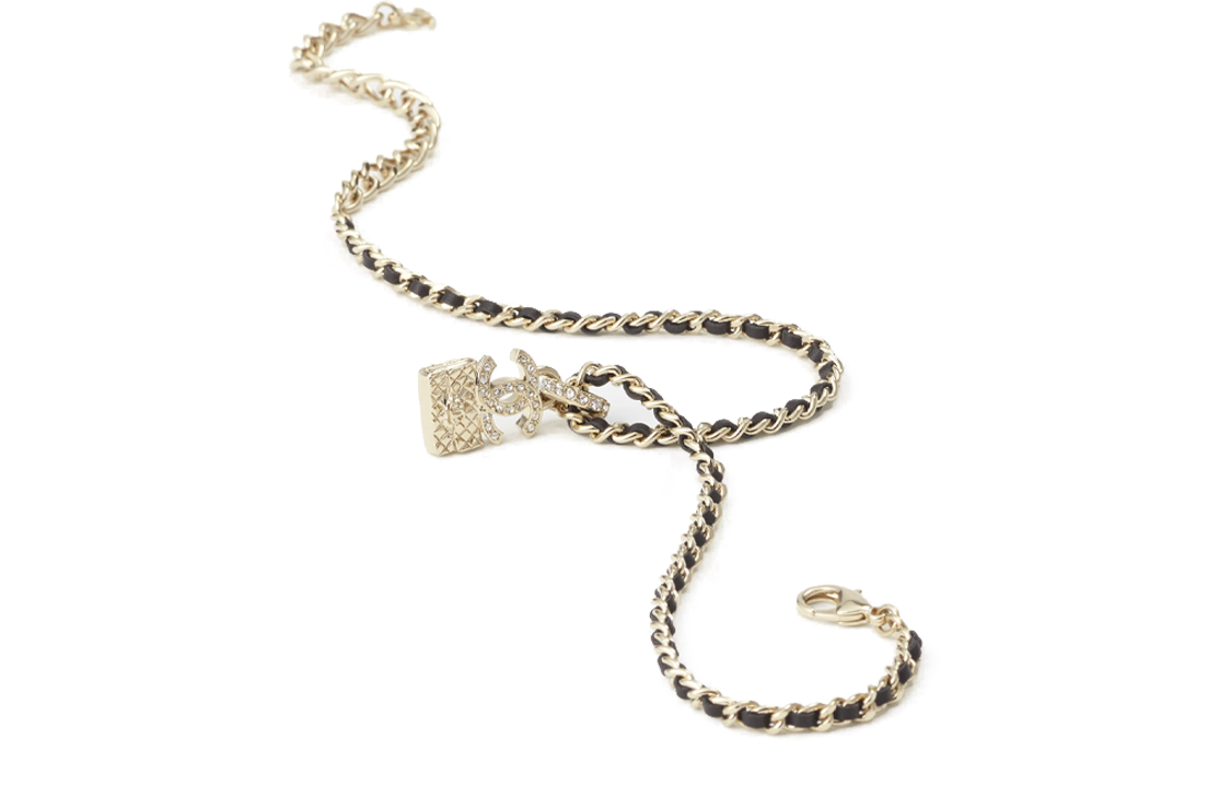 (Women) 【23B】 CHANEL Double C Pendant Necklace Gold for Women. ABB548-B14173-NR627 圖 4