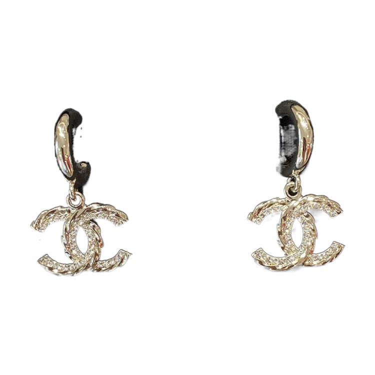 (Women) 【23B New】CHANEL CC Classic Double-C Logo Gold Metal Earrings for Women ABB750-B10484-NN009 圖 2