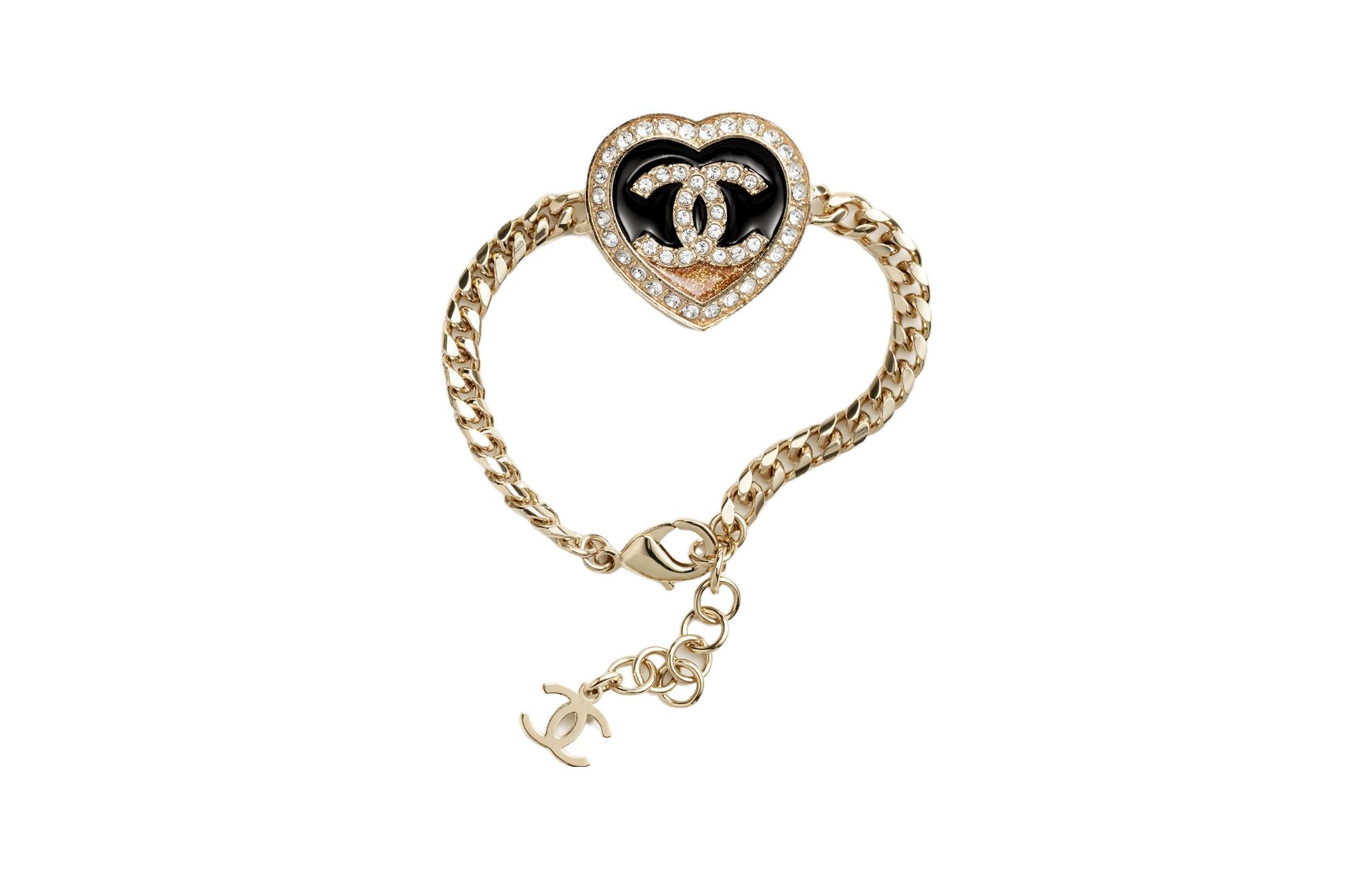 (Women) 【23B New】CHANEL Classic Double C Heart Design Bracelet Gold () ABB654-B14145-NR576 圖 2
