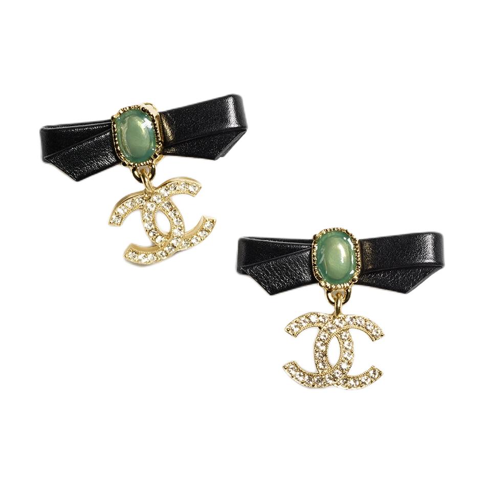 (Women) 【24A New】 CHANEL Gold Bow Metal Earrings for Women. ABD862-B17553-NZE52