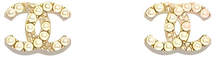 (Women) 【24A New】 CHANEL Gold Metal Logo Earrings for Women ABD722-B17215-NZ743 (Women) 【24A New】 CHANEL Gold Metal Logo Earrings for Women ABD722-B17215-NZ743