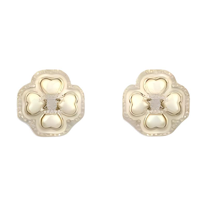 Order (Women) 【24A New】CHANEL 3D Floral Gold Metal Earrings for Women. ABD925-B17550-NZE20