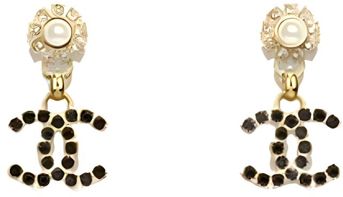 (Women) 【24A New】CHANEL Double C Shaped Metallic Earrings Women - Gold ABC446-B15850-NV516 Order (Women) 【24A New】CHANEL Double C Shaped Metallic Earrings Women - Gold ABC446-B15850-NV516