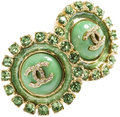(Women) 【24A New】CHANEL Green Floral Metal Earrings for Women ABD927-B17496-NZE26 Buy (Women) 【24A New】CHANEL Green Floral Metal Earrings for Women ABD927-B17496-NZE26