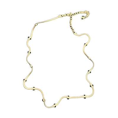 (Women) 【24B】 CHANEL Classic Double C Gold Metal Necklace for Women - Gold Color ABE262-B18058-NZS80