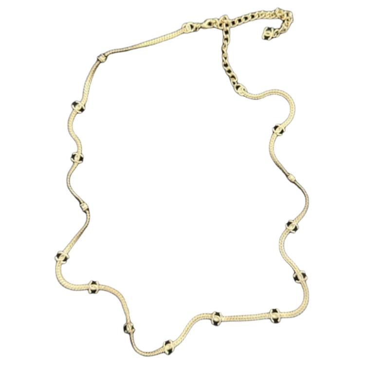 (Women) 【24B】 CHANEL Classic Double C Gold Metal Necklace for Women - Gold Color ABE262-B18058-NZS80 圖 2