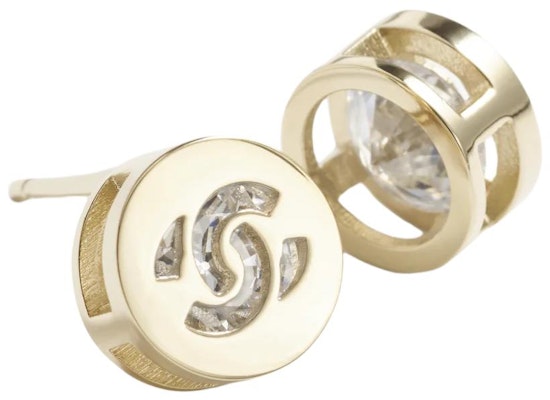 (W) 【24B】CHANEL 雙C愛心設計金色水鑽耳環 ABE107 B17803 NZL31 Lookbook (W) 【24B】CHANEL 雙C愛心設計金色水鑽耳環 ABE107 B17803 NZL31