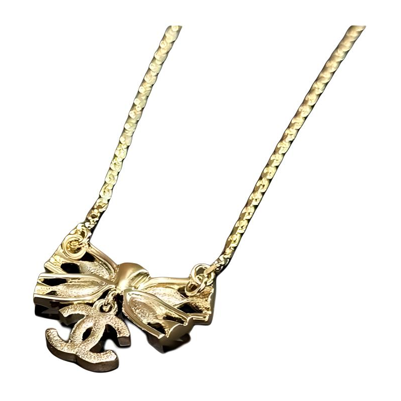 (Women) 【24B Style】 CHANEL Bow Pendant Necklace -  Gold ABE196-B16786-NY394 圖 3