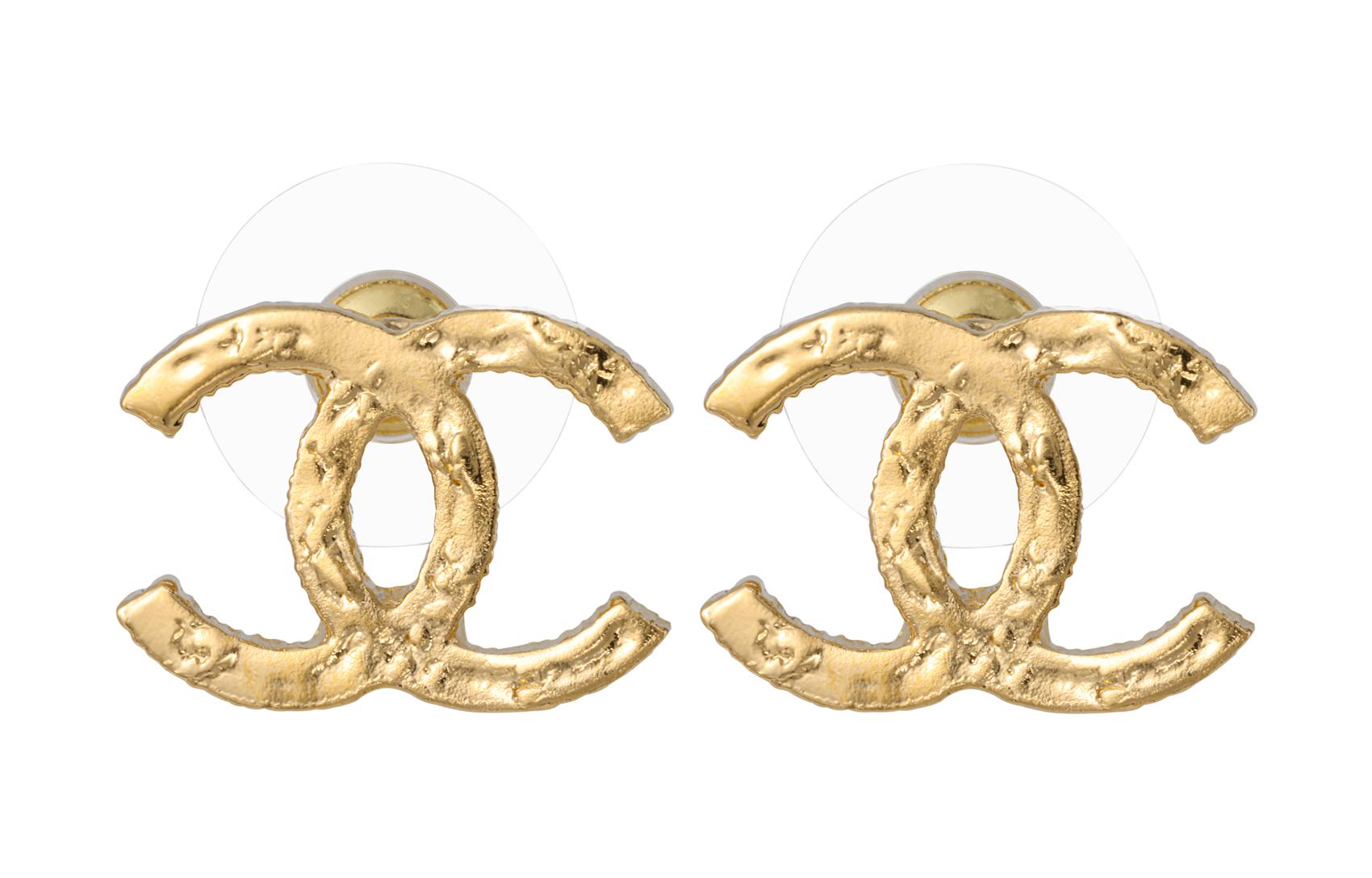 (Women) [24C New] CHANEL Double C Metal Logo Gold Earrings for Women ABC502-B15385-NU492 圖 2
