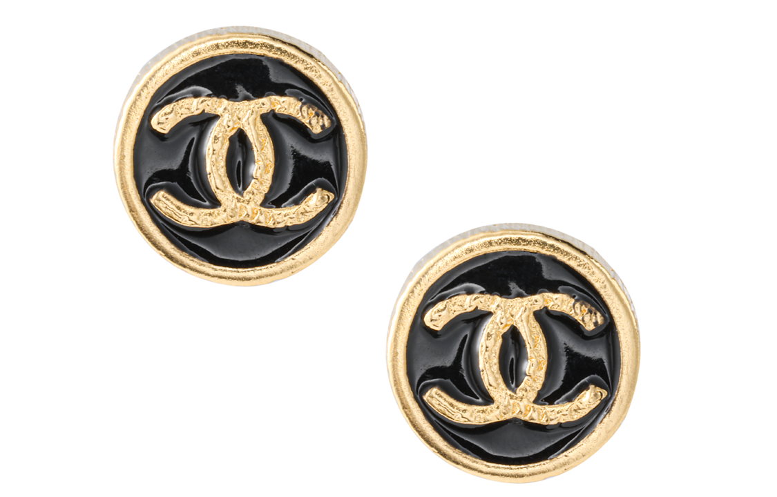 (Women) 【24C New】CHANEL Logo Alloy Earrings for Women - Black ABC830-B15385-NU487 圖 2