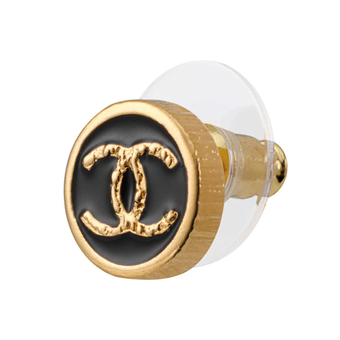 (Women) 【24C New】CHANEL Logo Alloy Earrings for Women - Black ABC830-B15385-NU487 圖 4