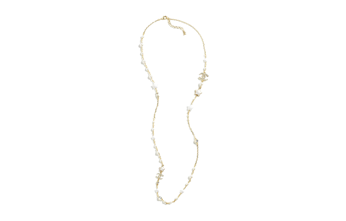 (Women) 【24C New】CHANEL Multi-Charm Logo Pendant Necklace  - Gold ABC412-B15472-NU624