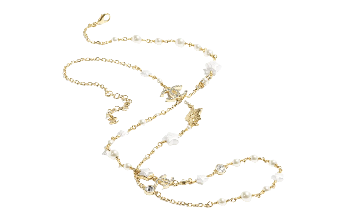 (Women) 【24C New】CHANEL Multi-Charm Logo Pendant Necklace  - Gold ABC412-B15472-NU624 圖 3