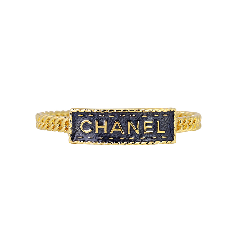 (Women) [24P New] CHANEL Bracelet -  Gold Letter Nameplate Design ABC722-B15375-NU456