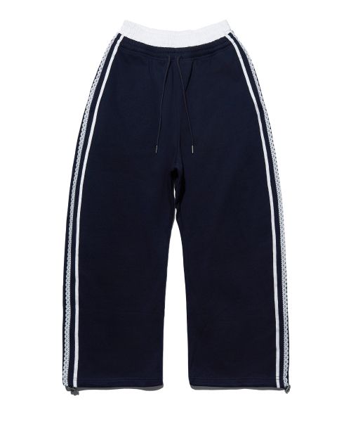 Details for (Women) [Anedien x Yoohee] Lace Trimmed Track Pants - Navy YHPTGC008NA