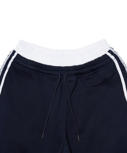 Cheap (Women) [Anedien x Yoohee] Lace Trimmed Track Pants - Navy YHPTGC008NA