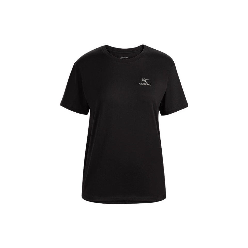 Shop (Women) 【Custom Apparel】Arcteryx Emblem Series  Logo Print Tee in Black. 29862-（Group155-ARH）