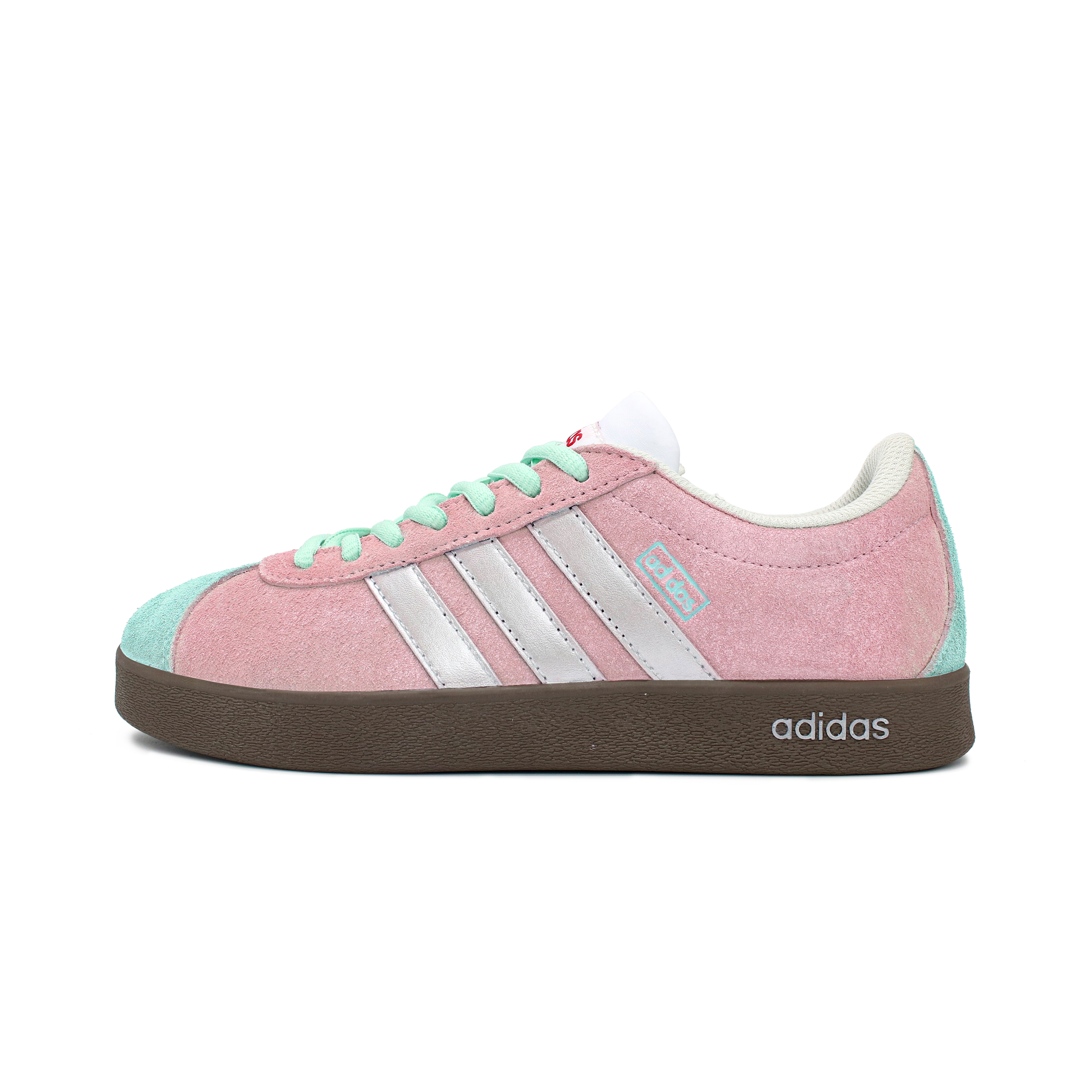 (Women) 【Custom Sneakers】adidas VL Court 2.0 Monet Garden Ballet Pastel Casual Low-top Shoes HQ1802 (Team-134 Monet Garden)