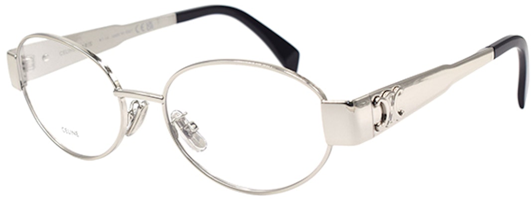 (Women) CELINE Triomphe Oval Optical Glasses Silver for Women CL50140U-016-53 Buy (Women) CELINE Triomphe Oval Optical Glasses Silver for Women CL50140U-016-53