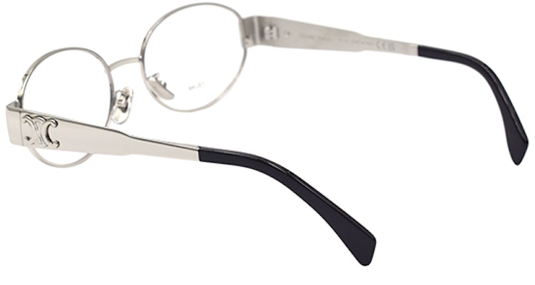 (Women) CELINE Triomphe Oval Optical Glasses Silver for Women CL50140U-016-53 Purchase (Women) CELINE Triomphe Oval Optical Glasses Silver for Women CL50140U-016-53