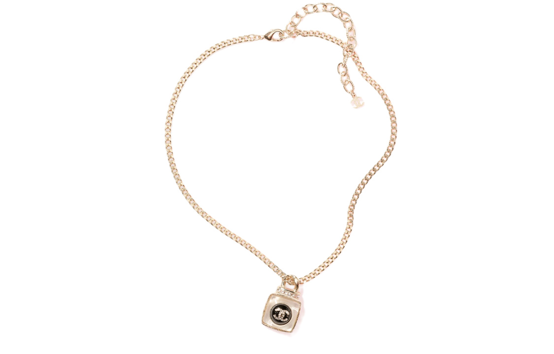(Women) [Early Spring 22C] CHANEL Double C Logo Necklace Gold AB7681-B07448-NG612 圖 3
