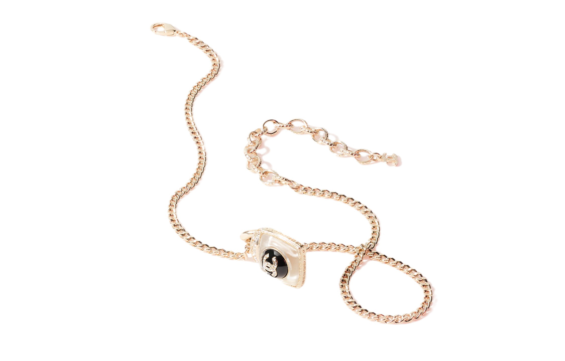 (Women) [Early Spring 22C] CHANEL Double C Logo Necklace Gold AB7681-B07448-NG612 圖 4