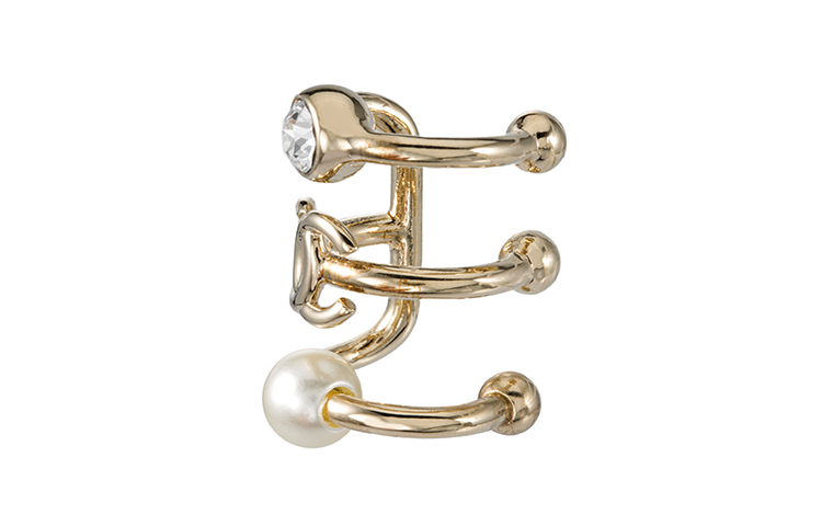 (Women) 【Early Spring 22C】CHANEL Gold Crystal Double C Earrings with Pearls - Women AB7573-B07280-NG300 圖 3