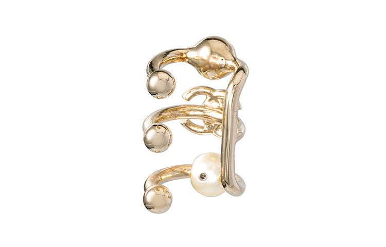 (Women) 【Early Spring 22C】CHANEL Gold Crystal Double C Earrings with Pearls - Women AB7573-B07280-NG300 圖 4