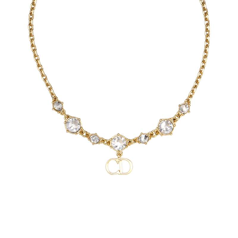 (Women) [FW22] Dior  Gold Crystal Embellished Metal Bracelet Gold B1695WOMCY-D03S 圖 3