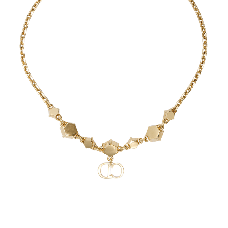 (Women) [FW22] Dior  Gold Crystal Embellished Metal Bracelet Gold B1695WOMCY-D03S 圖 4
