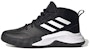 (W) (Kanak-Kanak) adidas Own The Game Wide K 'Hitam Putih' FV9451