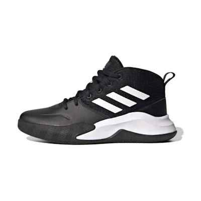 (W) (GS) adidas Own The Game Wide K 'Black White'
