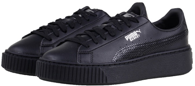 (女款)(大童) Puma Basket Platform Bling '黑色' 367237-01 Lookbook (女款)(大童) Puma Basket Platform Bling '黑色' 367237-01