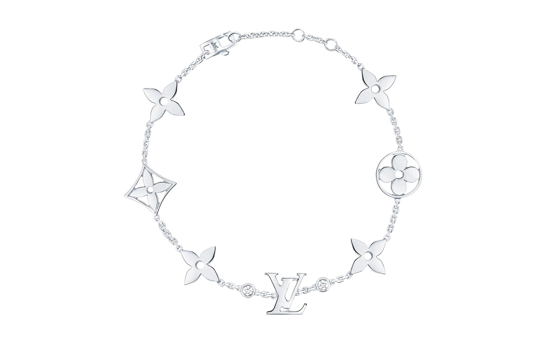 (Women) [Jewelry Collection] LOUIS VUITTON Idylle Blossom 18K White Gold Diamond Bracelet. Q95589 圖 2