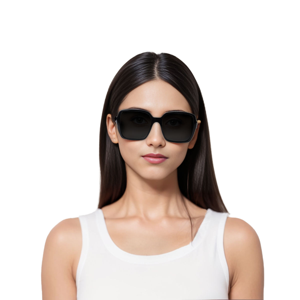 (Women) 【Prescription Available】 CHANEL Black Square Frame Gold Logo Sunglasses CH5408-C622S4-56 圖 5