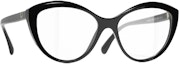 Lookbook (W) 【Con Receta】 Gafas Ópticas Cat-Eye CHANEL Negro CH3464 blk