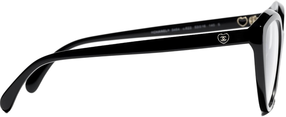 (W) 【Con Receta】 Gafas Ópticas Cat-Eye CHANEL Negro CH3464 blk Shop (W) 【Con Receta】 Gafas Ópticas Cat-Eye CHANEL Negro CH3464 blk