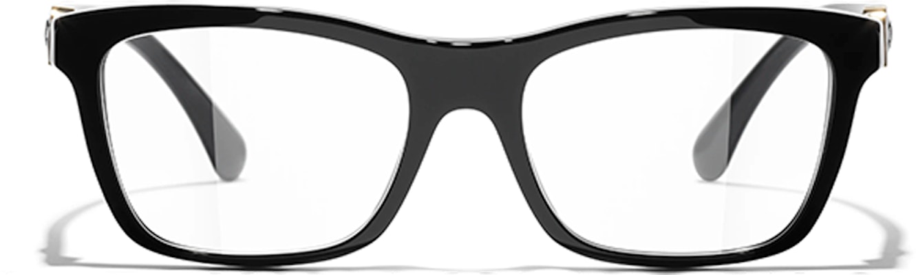 (W) 【可配镜片】香奈儿心形Logo黑色方框板材光学眼镜女款 CH3465-C622 Lookbook (W) 【可配镜片】香奈儿心形Logo黑色方框板材光学眼镜女款 CH3465-C622