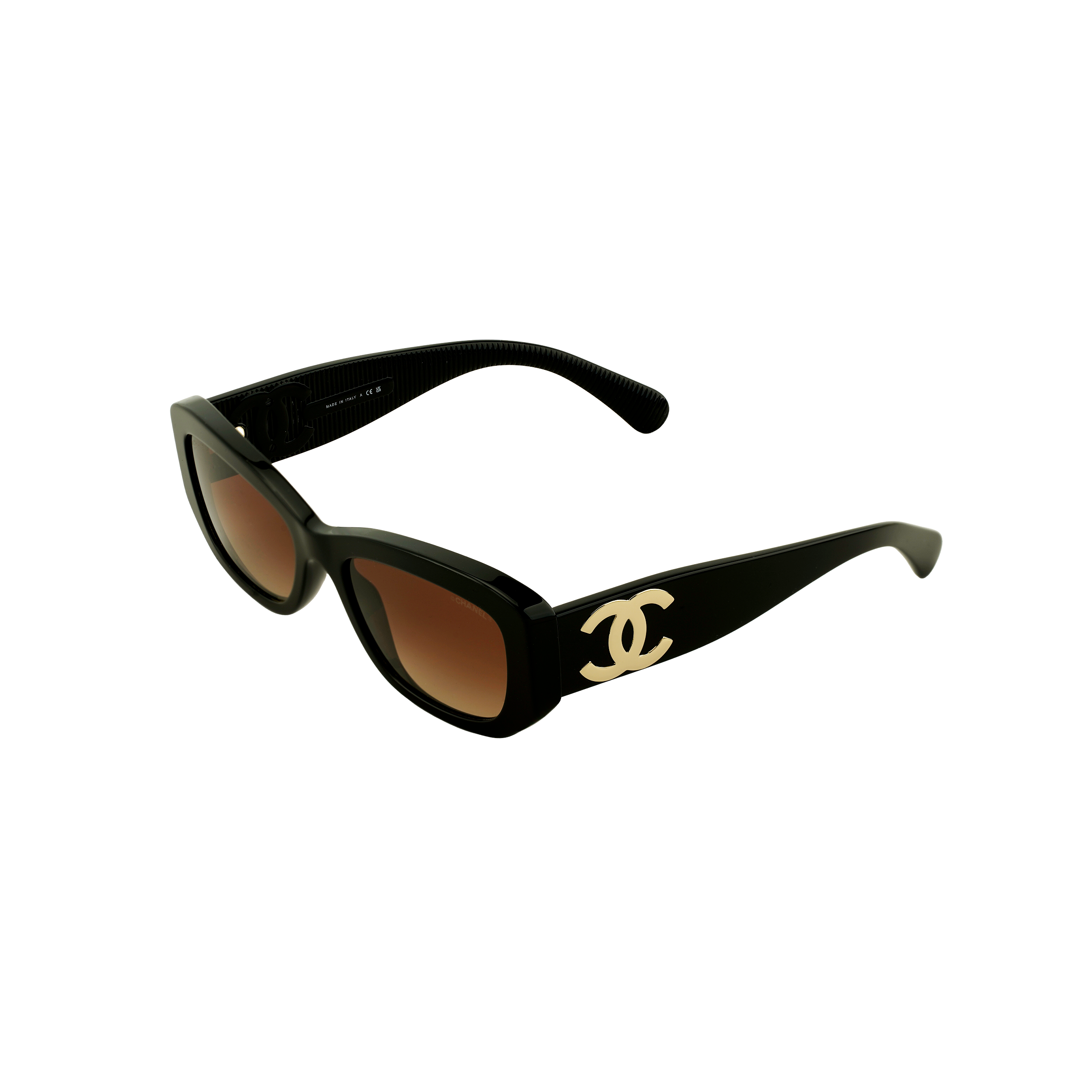 (Women) CHANEL Irregular Shape Sunglasses Women - Black CH5493C622S5