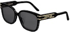 Order (W) 【Con Prescripción】 DIOR Gafas de Sol Irregulares Negras de Acetato con Logo. NSGTS7FXR_10A0