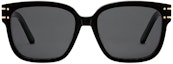 Lookbook (W) 【Con Prescripción】 DIOR Gafas de Sol Irregulares Negras de Acetato con Logo. NSGTS7FXR_10A0