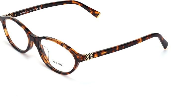 (W) 【度付き対応可】MIU MIU オーバルべっ甲柄メガネフレーム MU09XVF-VAU1O1 Buy (W) 【度付き対応可】MIU MIU オーバルべっ甲柄メガネフレーム MU09XVF-VAU1O1