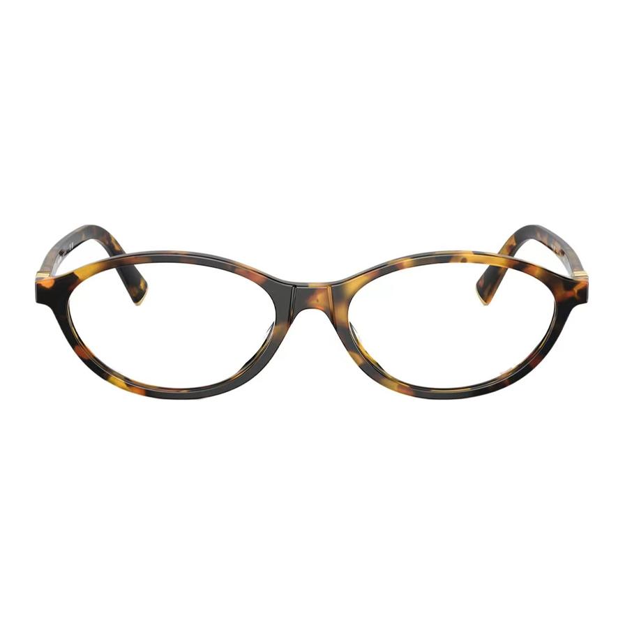 Lookbook (W) 【度付き対応可】MIU MIU オーバルべっ甲柄メガネフレーム MU09XVF-VAU1O1