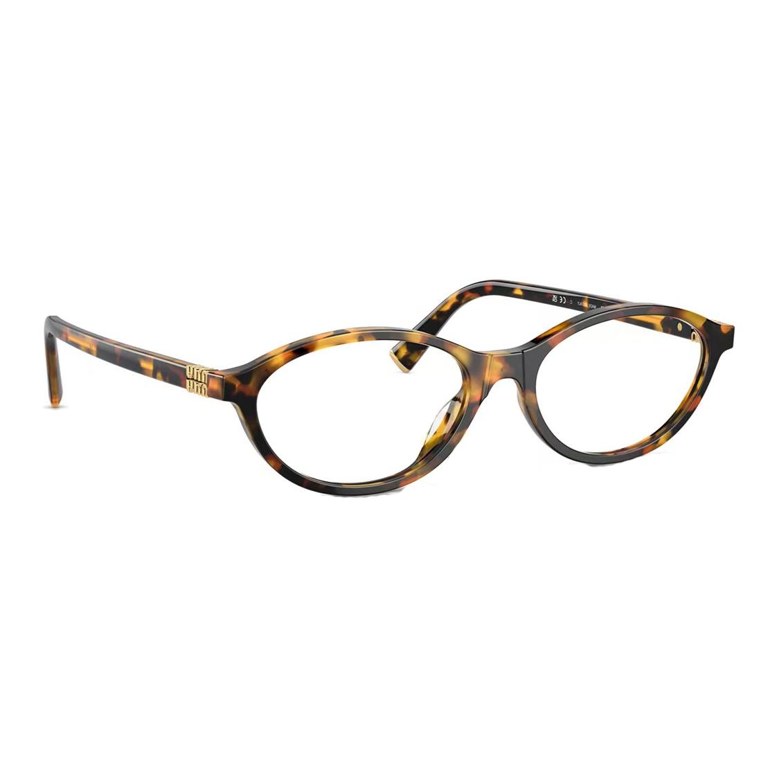 Shop (W) 【度付き対応可】MIU MIU オーバルべっ甲柄メガネフレーム MU09XVF-VAU1O1