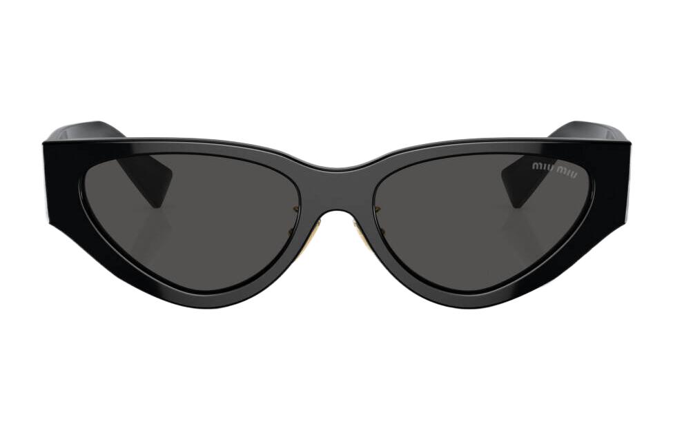 (Women) [Prescription Available] MIU MIU Cat-Eye Sunglasses with Logo -  Black MU03ZS1AB5S0 圖 3