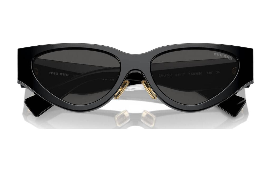 (Women) [Prescription Available] MIU MIU Cat-Eye Sunglasses with Logo -  Black MU03ZS1AB5S0 圖 6