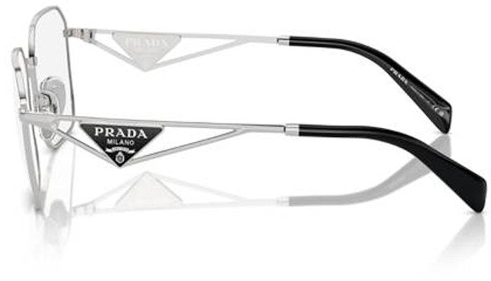 (W) 【可配镜片】PRADA 银色光学眼镜 带标志细节 PRA51V1BC1O1 Shop (W) 【可配镜片】PRADA 银色光学眼镜 带标志细节 PRA51V1BC1O1