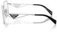 Shop (W) 【可配镜片】PRADA 银色光学眼镜 带标志细节 PRA51V1BC1O1