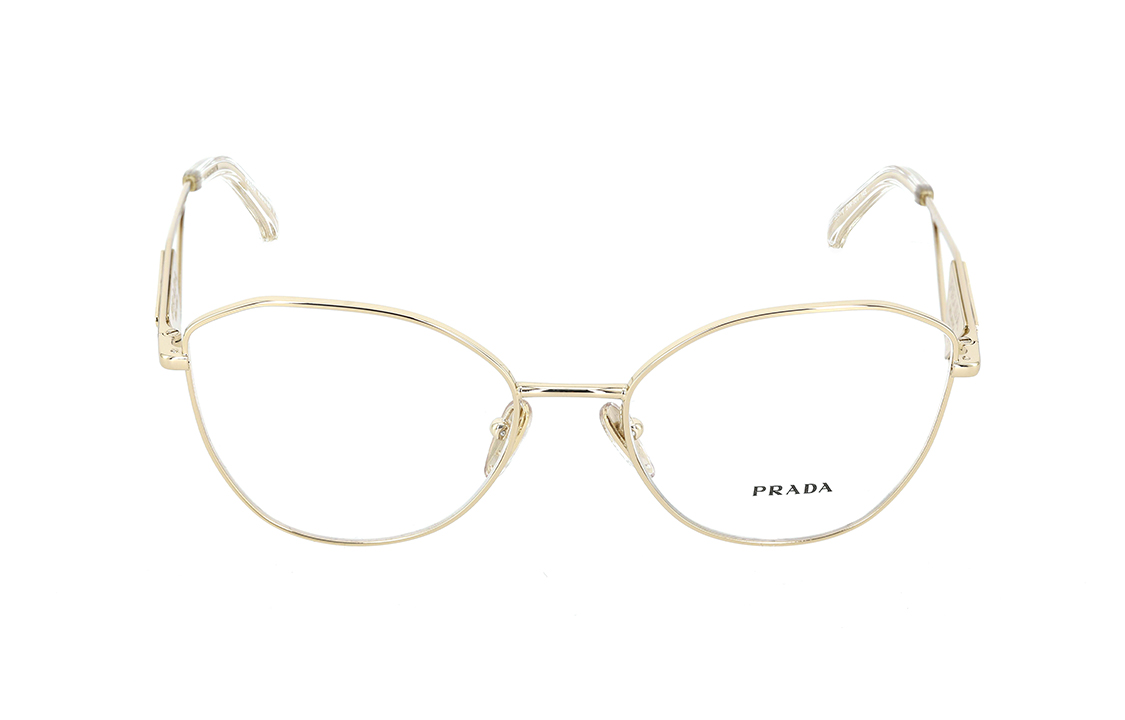 Lookbook (W) 【可配镜】PRADA 时尚优雅合金不规则光学眼镜女款 PR52ZVZVN1O1