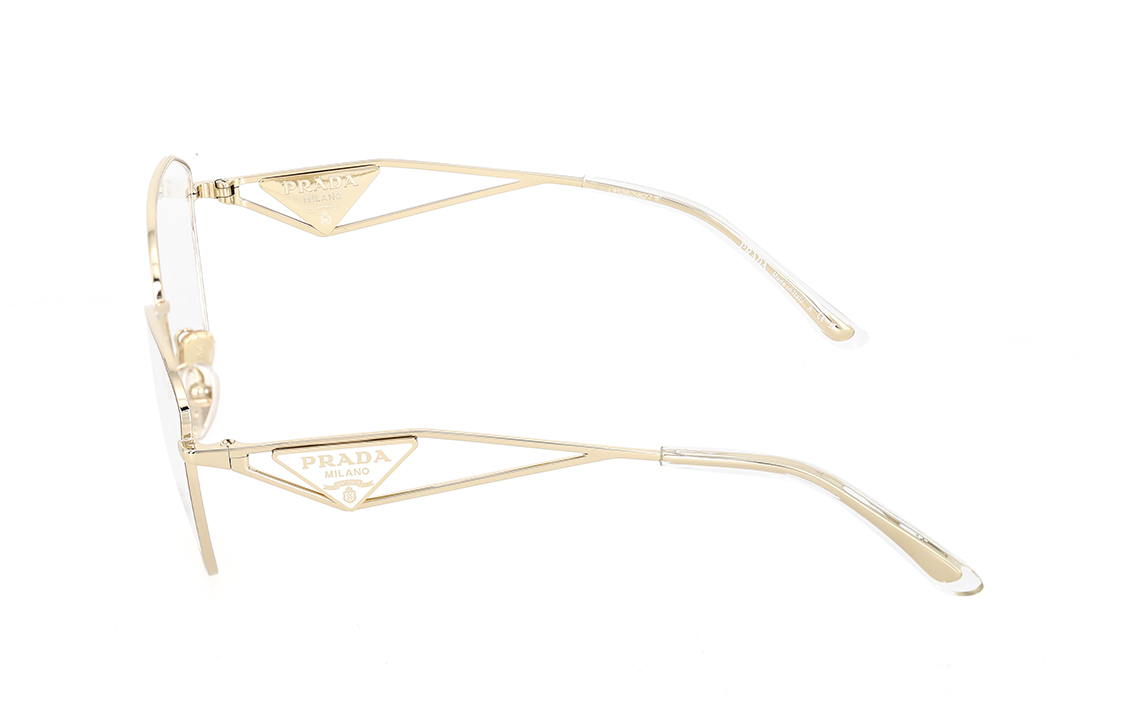 Shop (W) 【可配镜】PRADA 时尚优雅合金不规则光学眼镜女款 PR52ZVZVN1O1